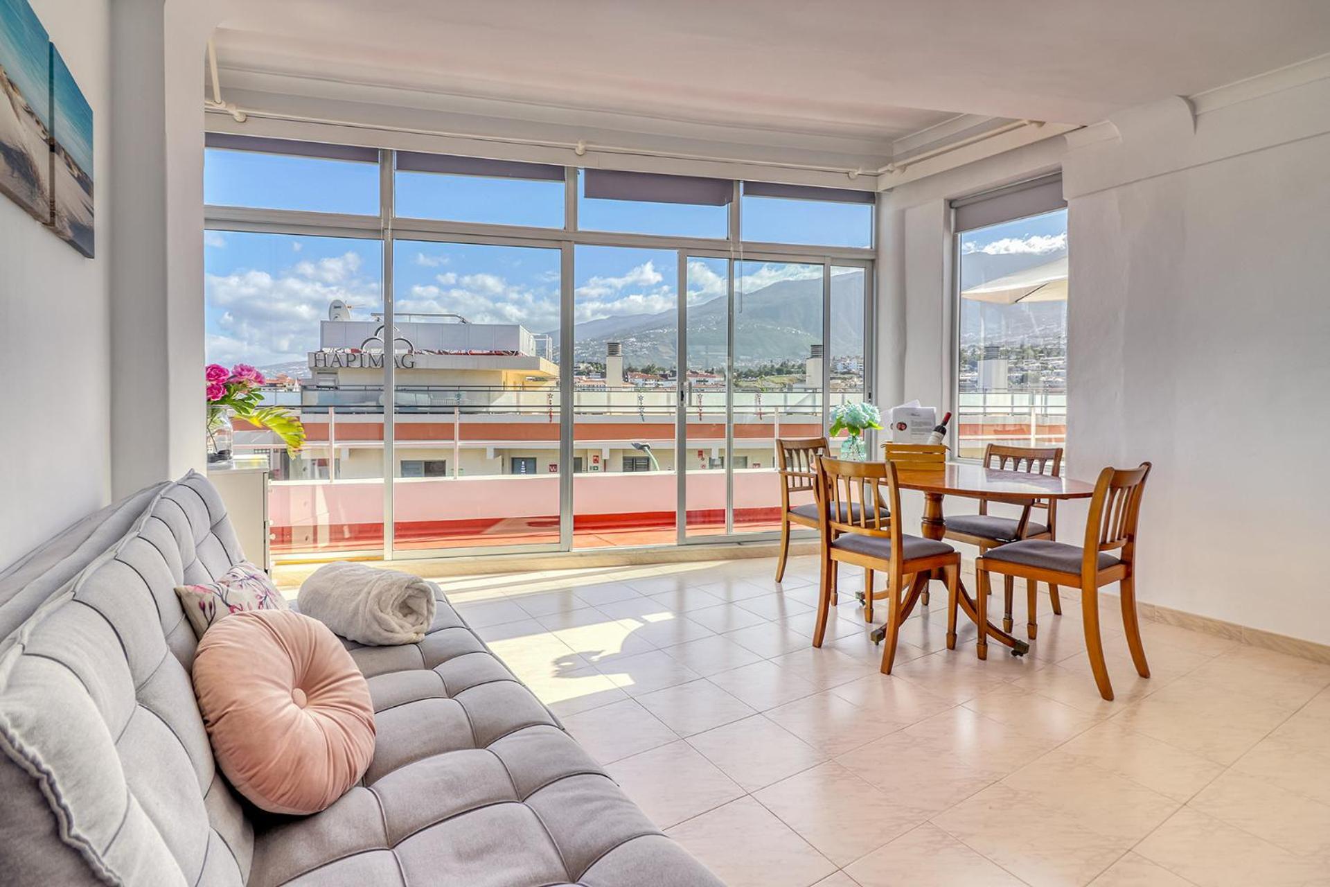 Spacious Penthouse With King-Size Bed, Huge Terrace, Ocean & Teide View Puerto de la Cruz  Ngoại thất bức ảnh